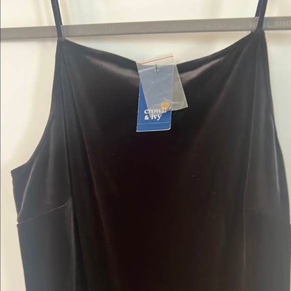 Crown & Ivy Black Velvet Pants - Picture 8 of 8